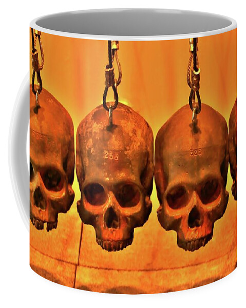 Skulls Coffee Mug featuring the photograph Newton's Cradle by William Rockwell