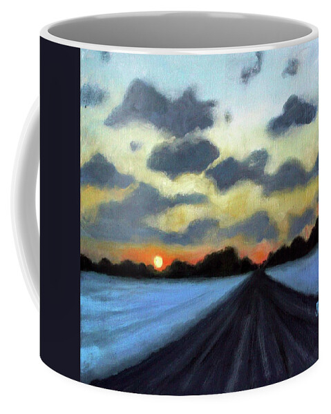 Landscape Coffee Mug featuring the painting Niagara Sky #3 by Sarah Lynch