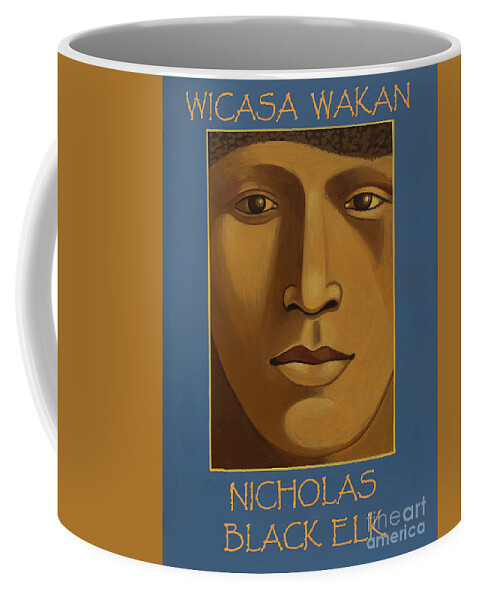 Nicholas Black Elk Wicasa Wakan Coffee Mug featuring the painting Nicholas Black Elk-Wicasa Wakan by William Hart McNichols