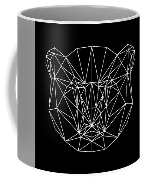 Bear Coffee Mug featuring the digital art Night Bear by Naxart Studio