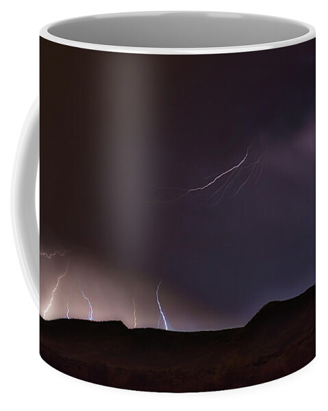 Night Coffee Mug featuring the photograph Night Lightning by Mark Jackson
