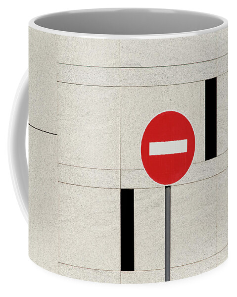 Urban Coffee Mug featuring the photograph No Entry by Stuart Allen