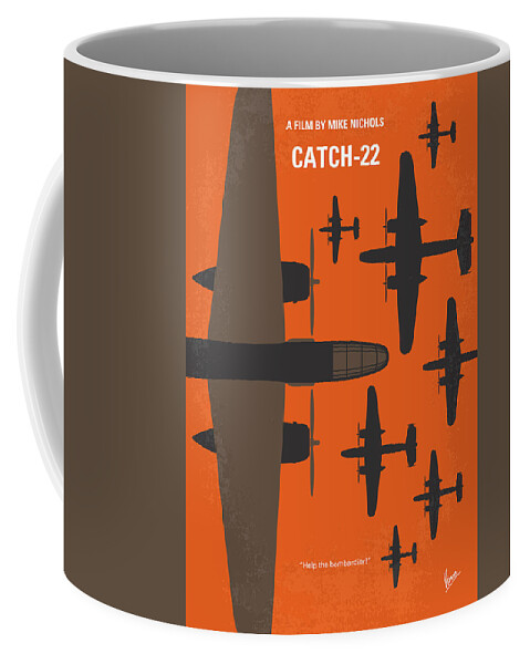 Catch 22 Coffee Mug featuring the digital art No1047 My Catch 22 minimal movie poster by Chungkong Art
