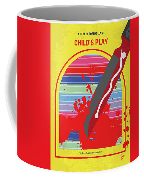 Childs Play Coffee Mug featuring the digital art No1079 My Childs Play minimal movie poster by Chungkong Art