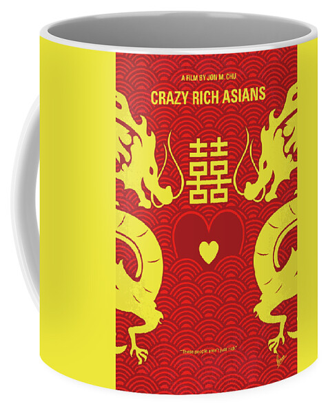Crazy Rich Asians Coffee Mug featuring the digital art No1094 My Crazy Rich Asians minimal movie poster by Chungkong Art