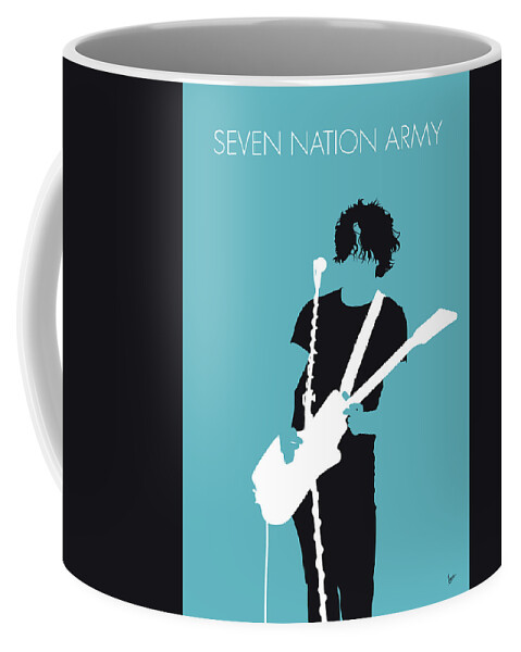 The Coffee Mug featuring the digital art No295 MY The White Stripes Minimal Music poster by Chungkong Art