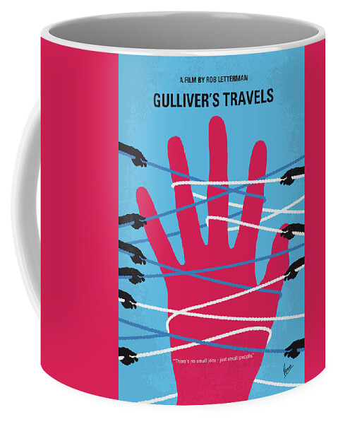 Gullivers Travels Coffee Mug featuring the digital art No967 My Gullivers Travels minimal movie poster by Chungkong Art
