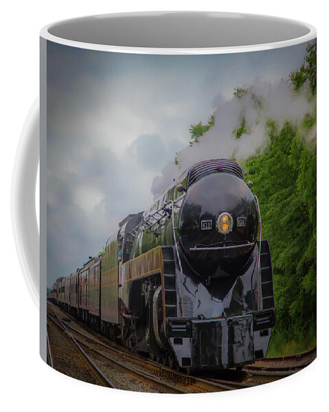 611j Coffee Mug featuring the photograph Norfolk and Western 611 by Lora J Wilson