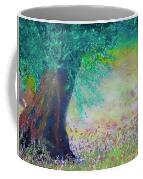 Tree Spring Flowers Meadow Coffee Mug featuring the drawing Northampton County Spring by Thomas Santosusso