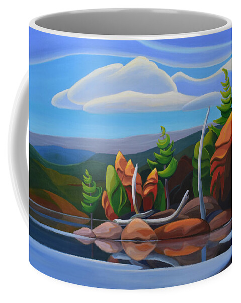 Canadian Coffee Mug featuring the painting Northern Island II by Barbel Smith