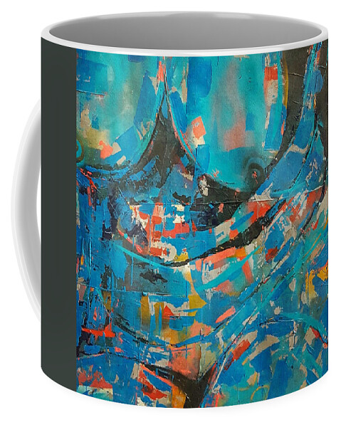 Nude Coffee Mug featuring the painting Nude by Paul Lovering