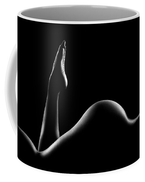 Woman Coffee Mug featuring the photograph Nude woman bodyscape 14 by Johan Swanepoel