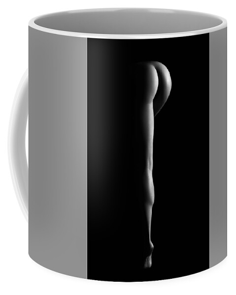 Woman Coffee Mug featuring the photograph Nude woman bodyscape 38 by Johan Swanepoel