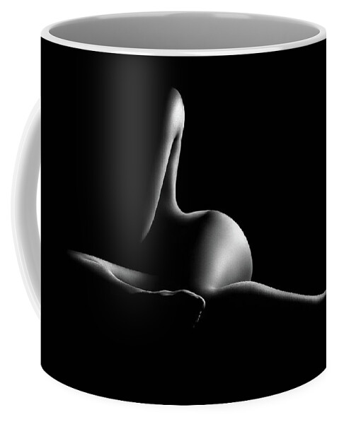 Woman Coffee Mug featuring the photograph Nude woman bodyscape 40 by Johan Swanepoel