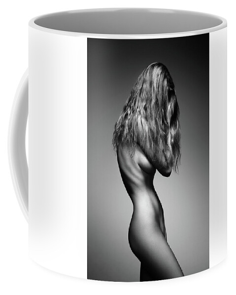 Nude Coffee Mug featuring the photograph Nude woman sensual body by Johan Swanepoel
