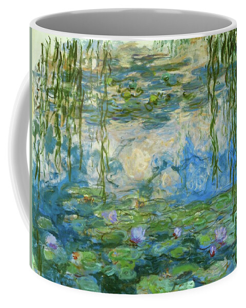 Claude Monet Coffee Mug featuring the painting Nympheas,1916-1919 Canvas,150 x 200 cm Inv. 51 64. by Claude Monet -1840-1926-