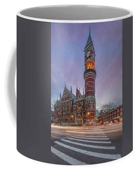 Nypl Coffee Mug featuring the photograph NYPL Jefferson Market Branch by Susan Candelario