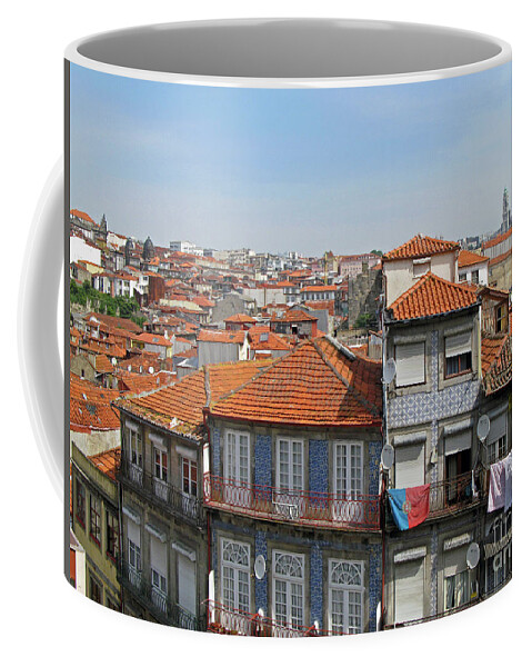 Nieves Nitta Coffee Mug featuring the photograph O Porto Colors by Nieves Nitta