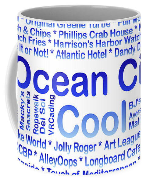 Ocean City Coffee Mug featuring the photograph Ocean City MD Businesses by Robert Banach