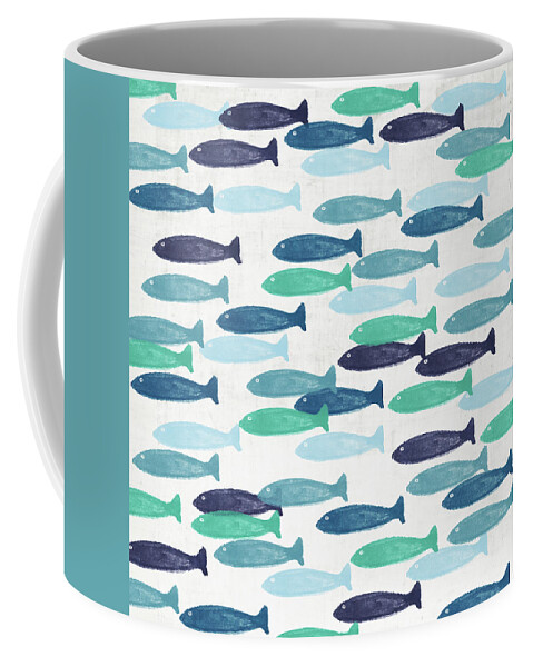 Fish Coffee Mug featuring the mixed media Ocean Fish- Art by Linda Woods by Linda Woods