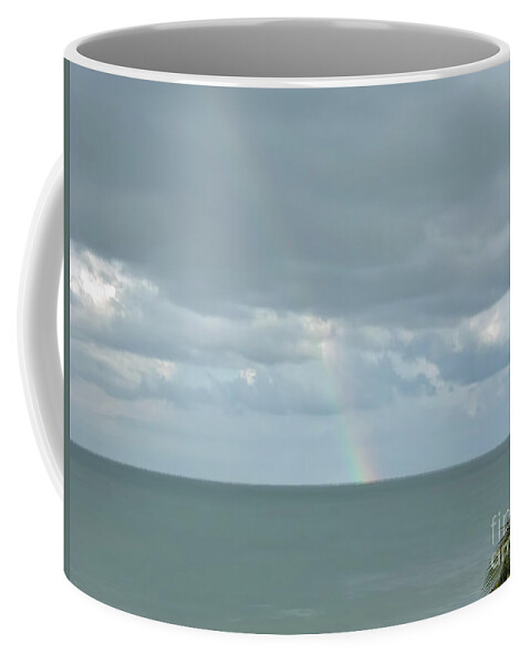 Rainbow Coffee Mug featuring the photograph Ocean Rainbow by D Hackett
