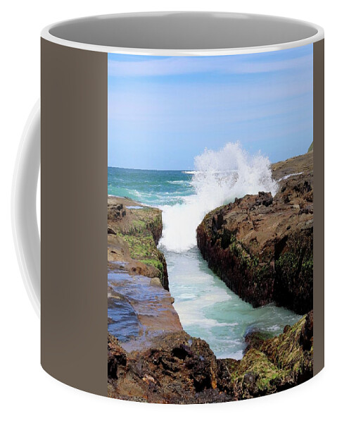 Ocean Coffee Mug featuring the photograph Ocean Wave by Sarah Lilja