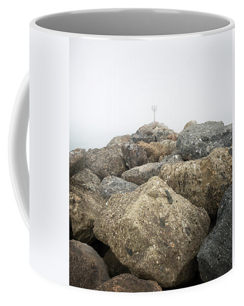 Oceanside Harbor Jetty Two Coffee Mug by William Dunigan - Pixels