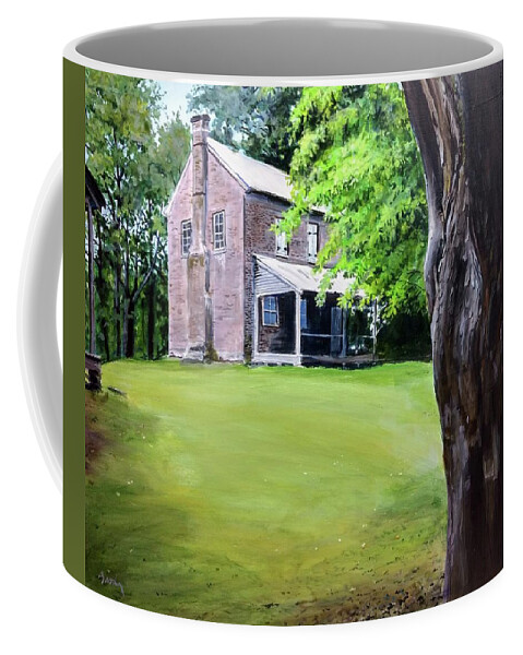 Landscape Coffee Mug featuring the painting Oconee Station by William Brody