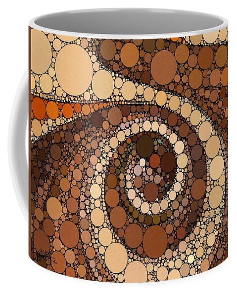 Abstract Coffee Mug featuring the digital art Ode to China by Chris Montcalmo