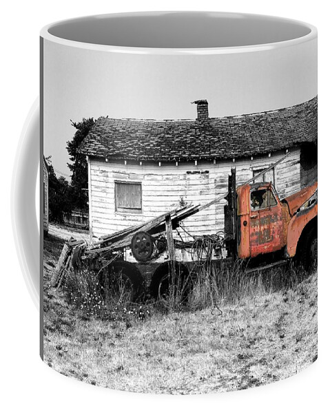 Truck Coffee Mug featuring the photograph Old Abandoned Truck by Jerry Abbott