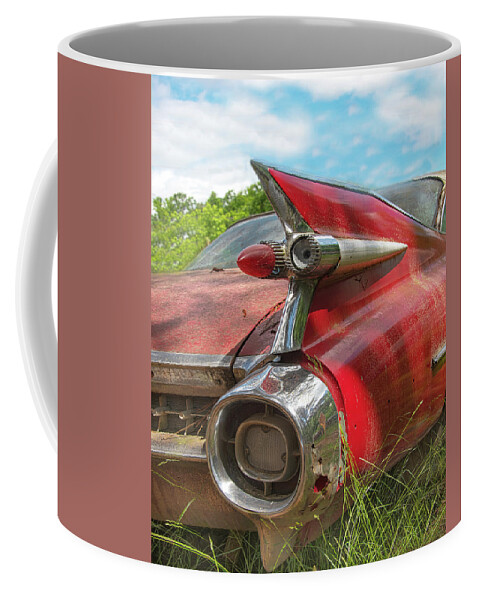 Old Car Coffee Mug featuring the photograph Old Caddie by Minnie Gallman