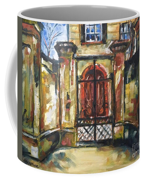 Charleston Coffee Mug featuring the painting Old Mansion by Alan Metzger