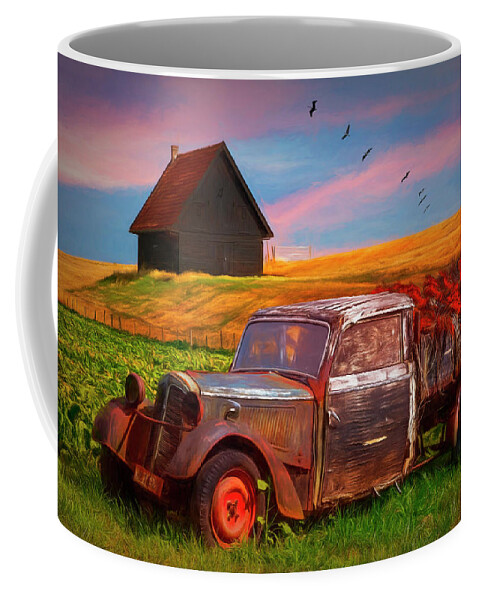 Appalachia Coffee Mug featuring the photograph Old Retired Rusty Painting by Debra and Dave Vanderlaan