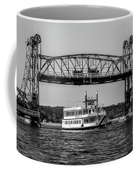  Coffee Mug featuring the photograph Old Stillwater Bridge Signed by Karen Kelm