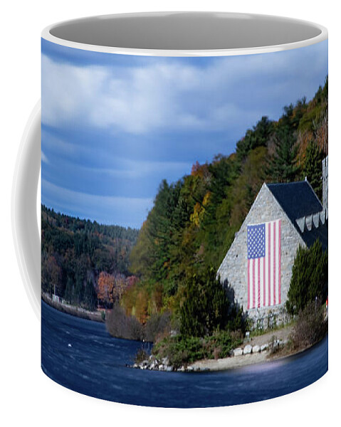 Old Stone Church Coffee Mug featuring the photograph Old Stone Church in West Boylston by Jeff Folger