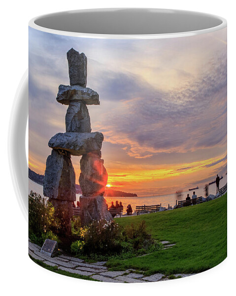 British Columbia Coffee Mug featuring the photograph Olympic Sunset Memories by Briand Sanderson