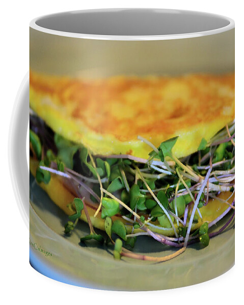 Food Coffee Mug featuring the photograph Omelette With Sprouts by Kae Cheatham