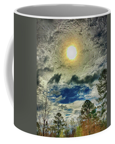 Sunrise Coffee Mug featuring the photograph Ominous Skies by Michael Frank