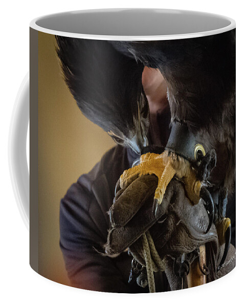 Eagle Coffee Mug featuring the photograph On the Fist by Al Griffin