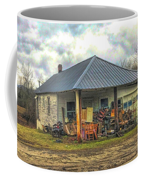  Coffee Mug featuring the photograph On the Front Porch by Jack Wilson