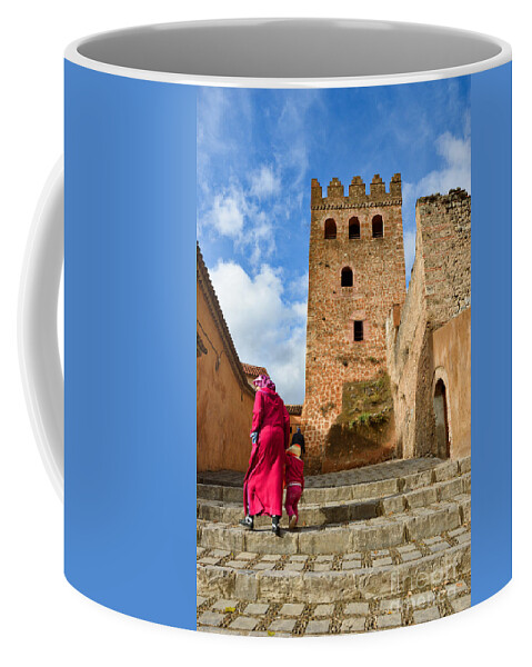 Chefchaouene Coffee Mug featuring the photograph On the road back home again by Yavor Mihaylov