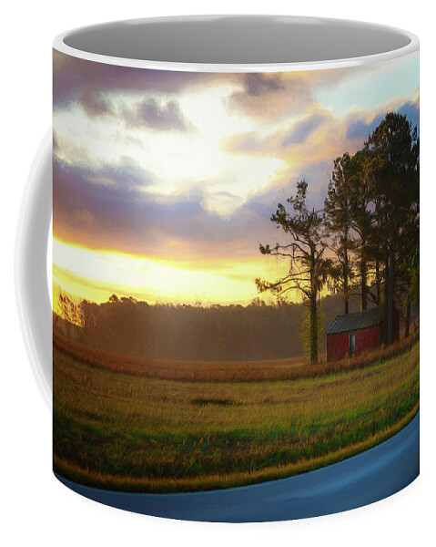 Sunrise Coffee Mug featuring the photograph ONC Open Road Sunrise by Cindy Lark Hartman