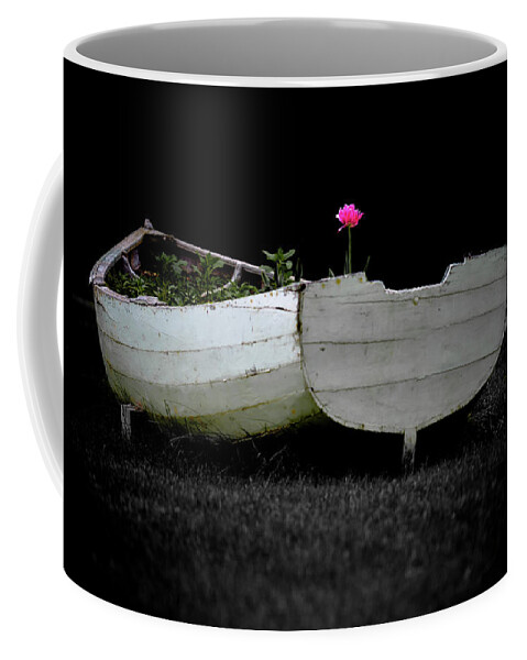 Rowboat Coffee Mug featuring the photograph One for the Rowed by Jeff Cooper