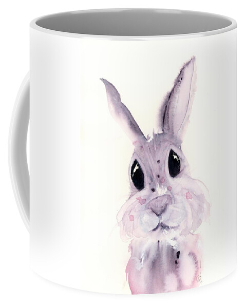 Bunny Coffee Mug featuring the painting Oops by Dawn Derman