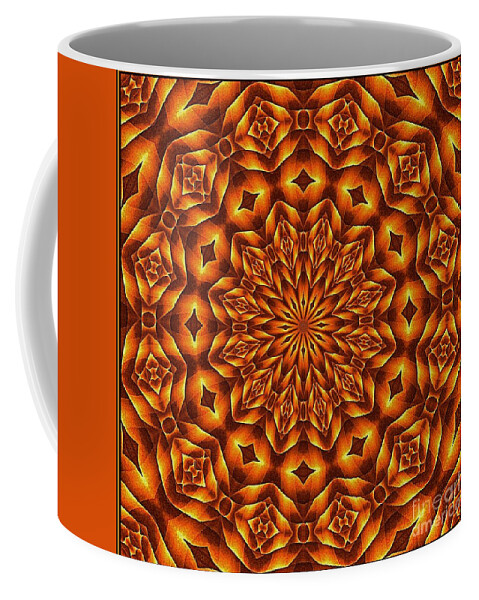 Vortex Coffee Mug featuring the digital art Oragami Vortex K12-6 Tile by Doug Morgan