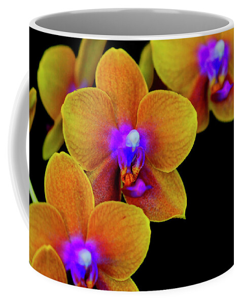 Orchid Coffee Mug featuring the photograph Orchid Study Ten by Meta Gatschenberger