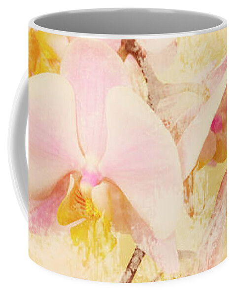 Phalaenopsis Coffee Mug featuring the photograph Orchids by Angie Tirado