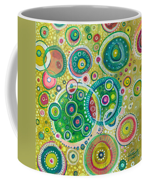 Contemporary Coffee Mug featuring the painting Organized Chaos by Tanielle Childers
