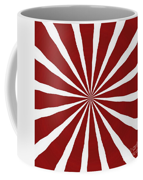 Maroon Coffee Mug featuring the painting Ornament Number 21 by Alex Caminker