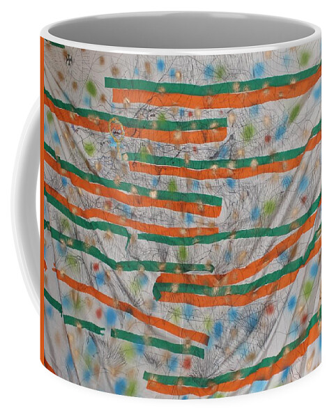 Jesus Coffee Mug featuring the painting Our Lady Of India by Gloria Ssali